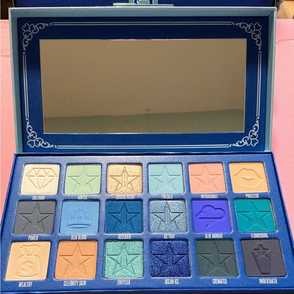 JEFFREE STAR Cosmetics BLUE BLOOD Eyeshadow Palette Makeup NEW IN BOX CASE - Picture 14 of 16